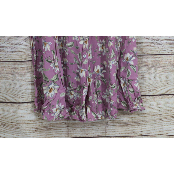 VINTAGE Ivy Collectibles Womens Size 9/10 Floral Skirt and Top Set Mauve Pink - Picture 4 of 11